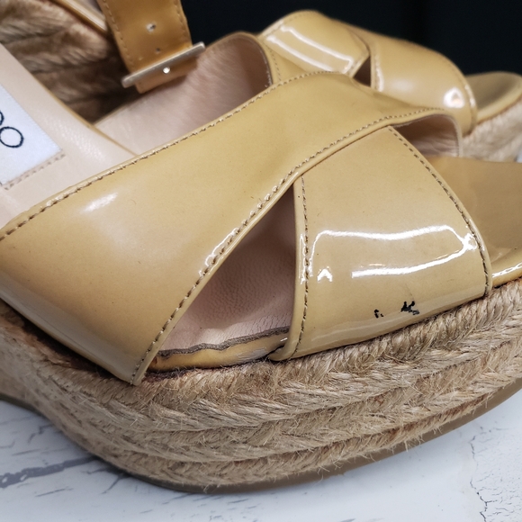 Jimmy Choo 'Phoenix' Espadrilles in Nude - size 6.5 - 7 Women's - Picture 15 of 15
